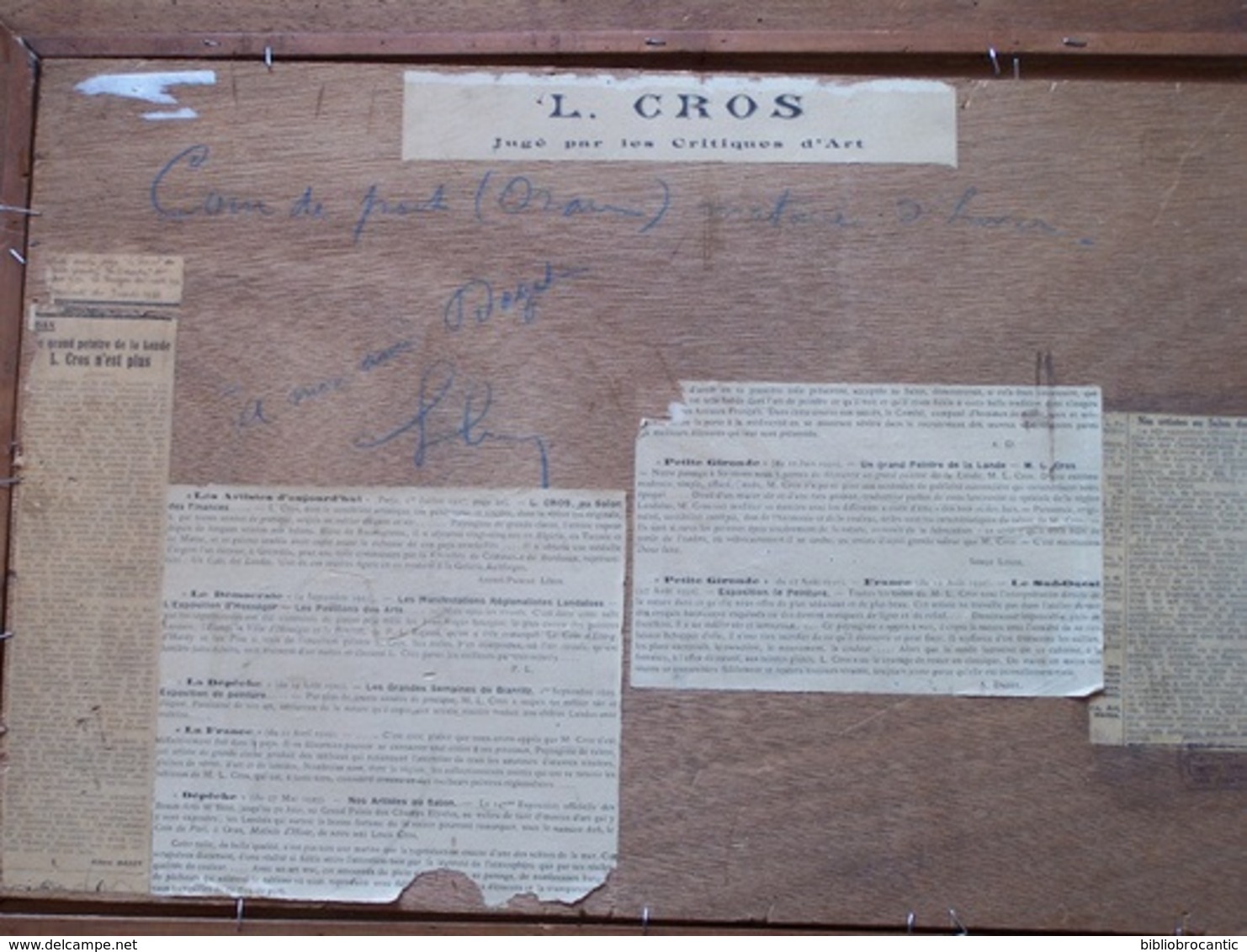 TABLEAU * UN COIN DU PORT A ORAN, MATINEE D'HIVER * Par Louis  CROS en 1929