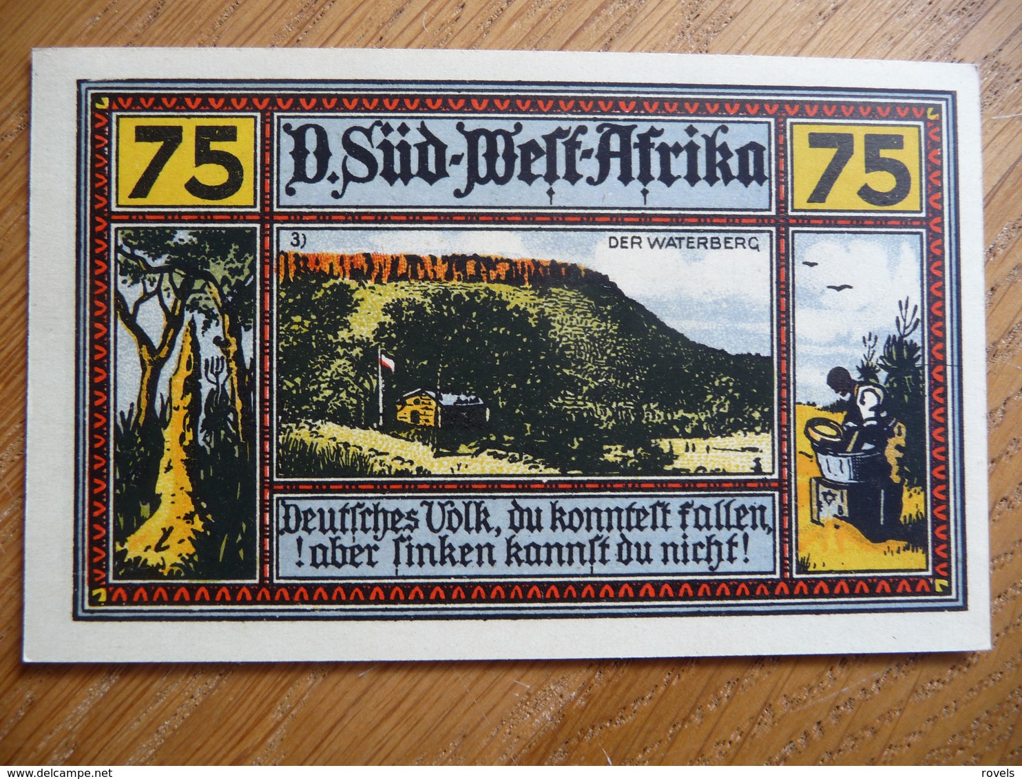 (3) 75 PfG. - Notgeld Amt Neustadt 1922 * D.SÜD-WEST-AFRIKA * (UNC) - Lokale Ausgaben