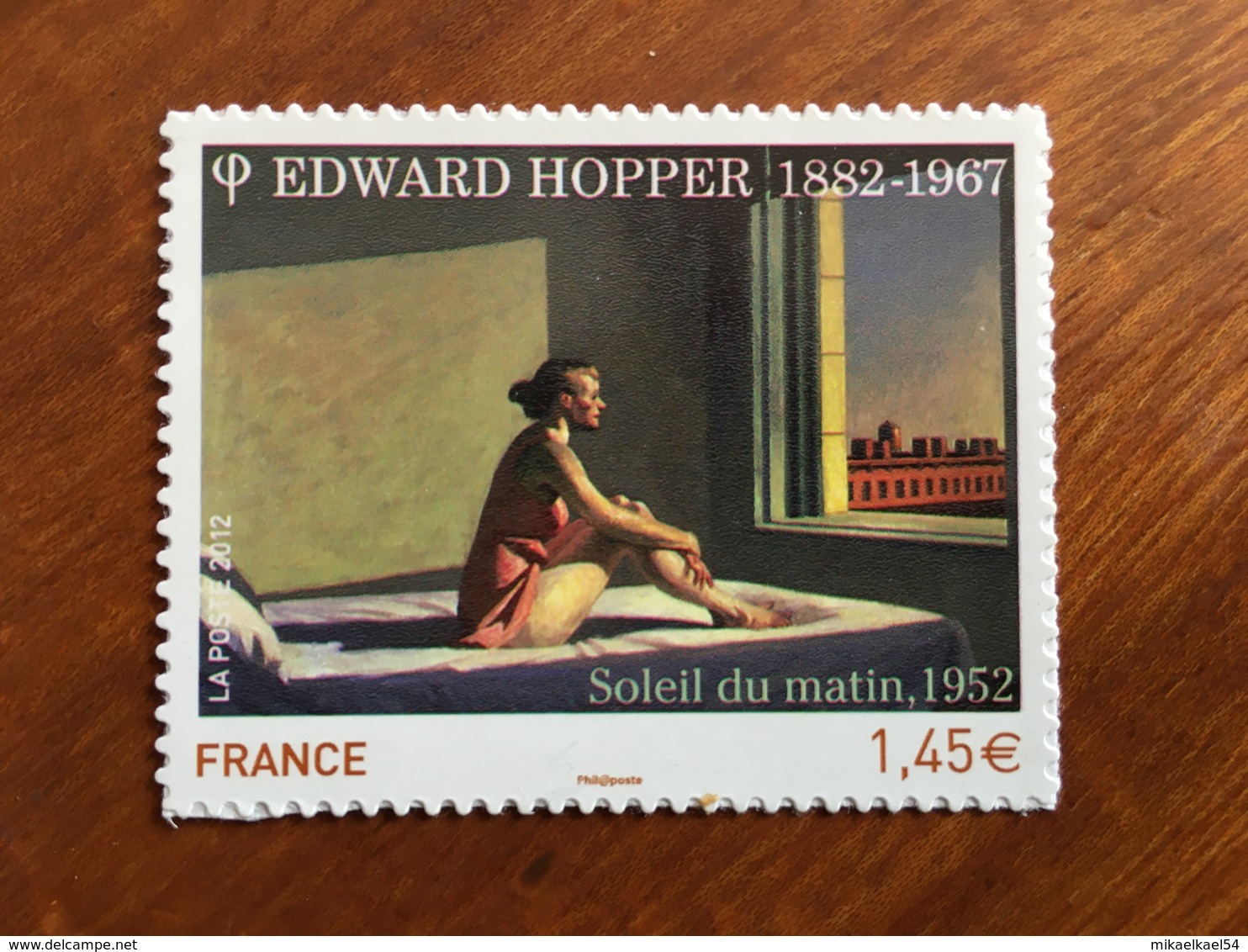 ADHESIF DE FEUILLE - 2012 - EDWARD HOPPER Y&T 661A - 1,45€ - Neuf ** - Autres & Non Classés