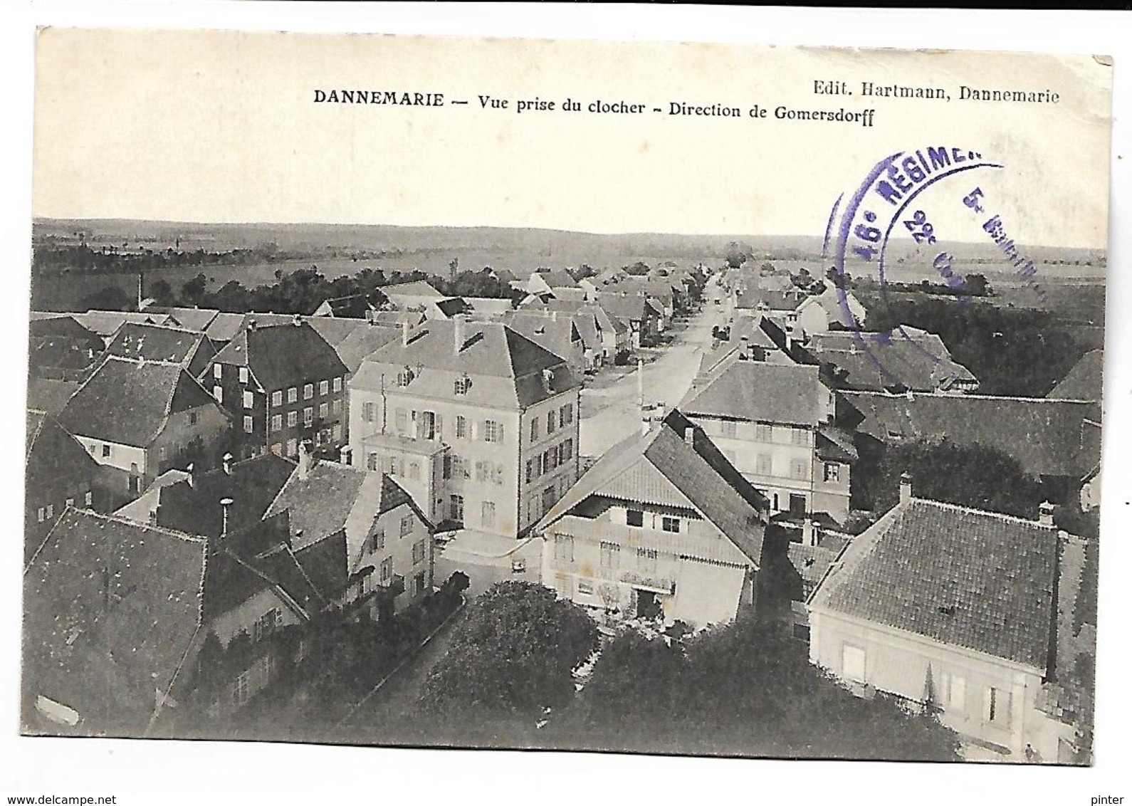 DANNEMARIE - Vue Prise Du Clocher, Direction De Gomersdorff - Dannemarie