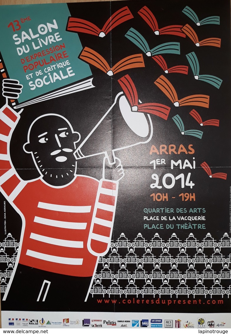 Affiche ABIRACHED Zeina Salon Du Livre Arras 2014 (Le Piano Oriental - Affiches & Offsets