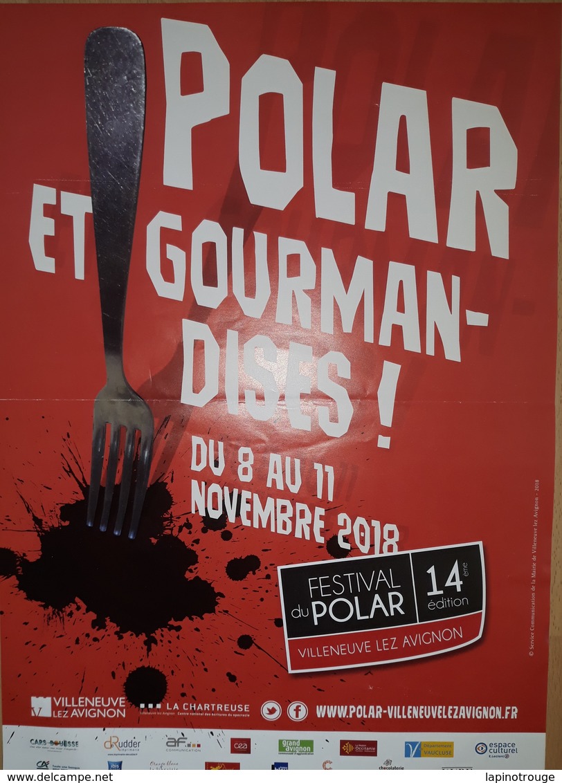 Affiche Festival Polar Villeneuve-lès-Avignon 2018 - Affiches & Offsets