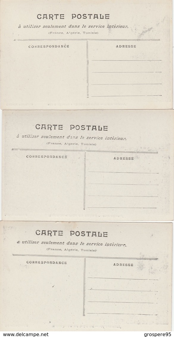 BILLANCOURT+PORTE DU POINT DU JOUR+BOIS DE BOULOGNE INONDATION JANVIER 1910 LOT 3 CARTES - Boulogne Billancourt