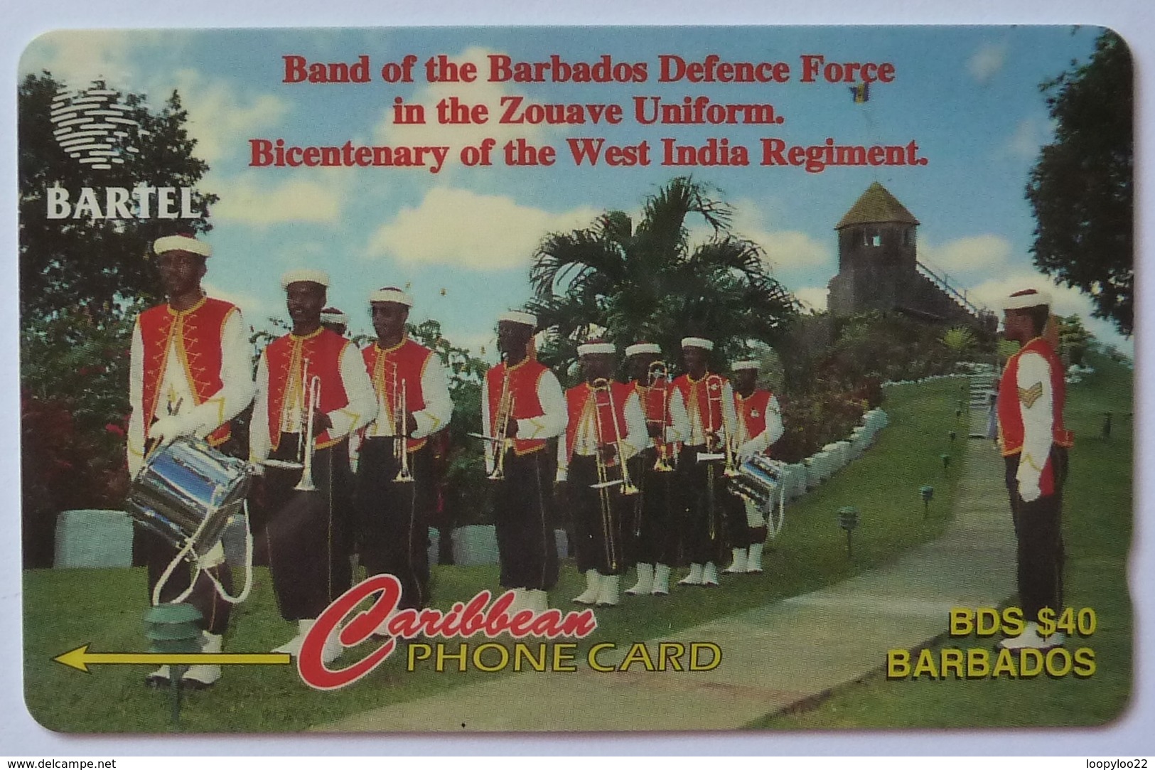 BARBADOS - GPT - Defense Force Band - BAR-88A - 88CBDA - 1996 - Used - Barbados (Barbuda)