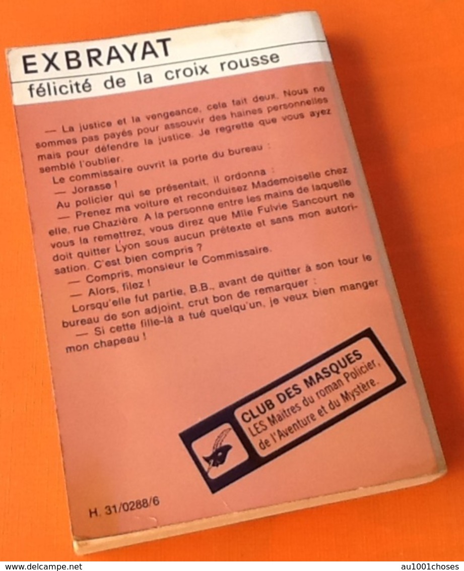 Exbrayat  Félicité De La Croix Rousse  N° 215 (1974)  Club Des Masques - Champs-Elysées
