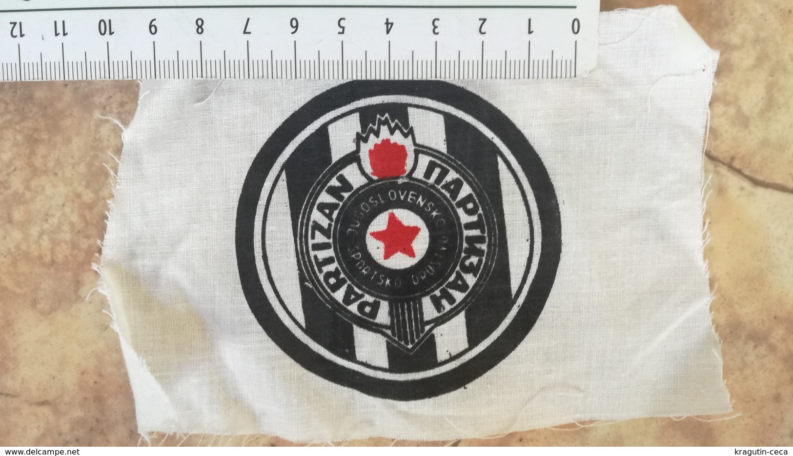 PARTIZAN PFC SERBIA BELGRADE SERBIAN FOOTBALL CLUB LOT PATCH EMBLEM FLICKEN INSIGNIA SIGN LOGO FORMER YUGOSLAVIA Fußball