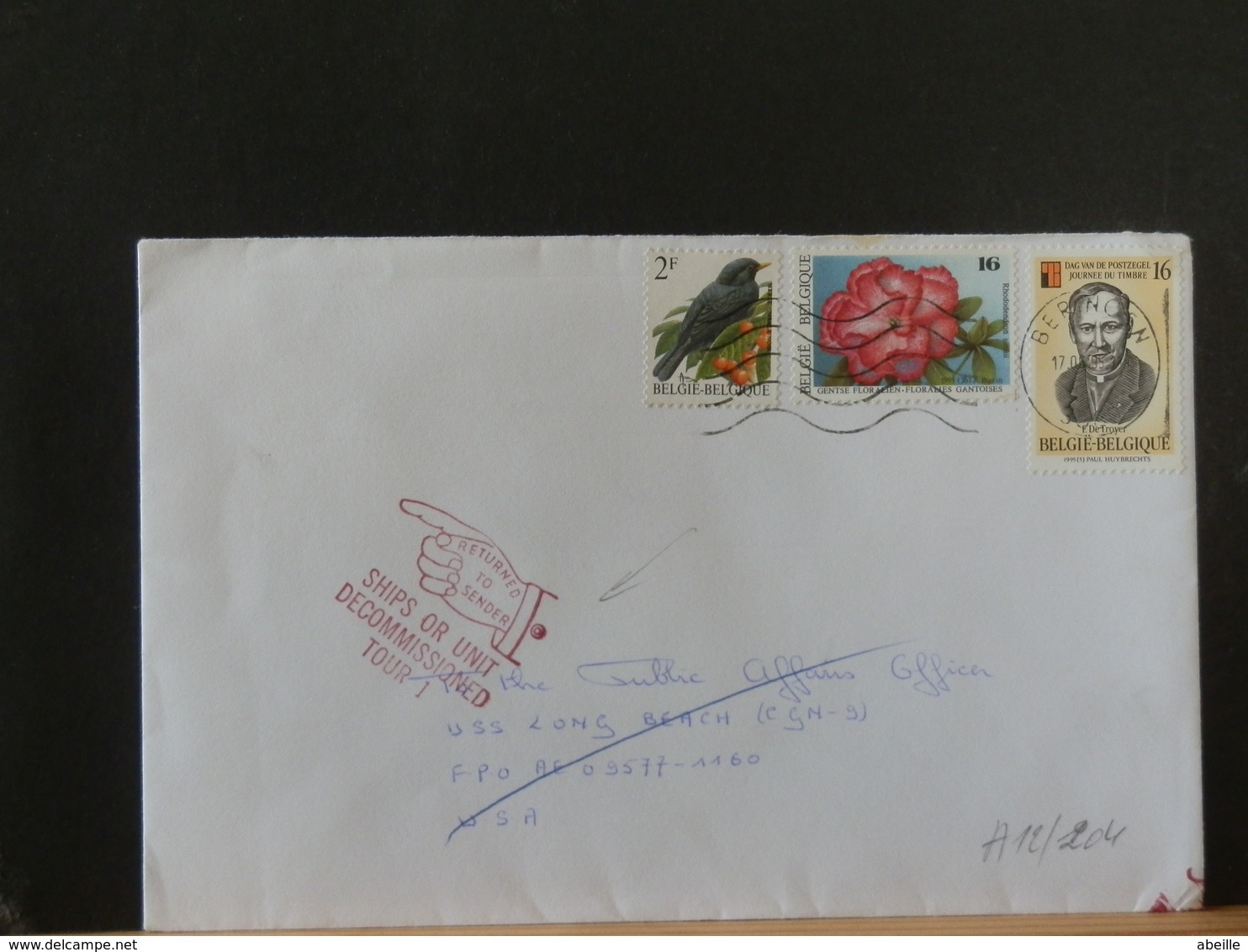 A12/204  LETTRE POUR USA RETOUR  1995 - Storia Postale