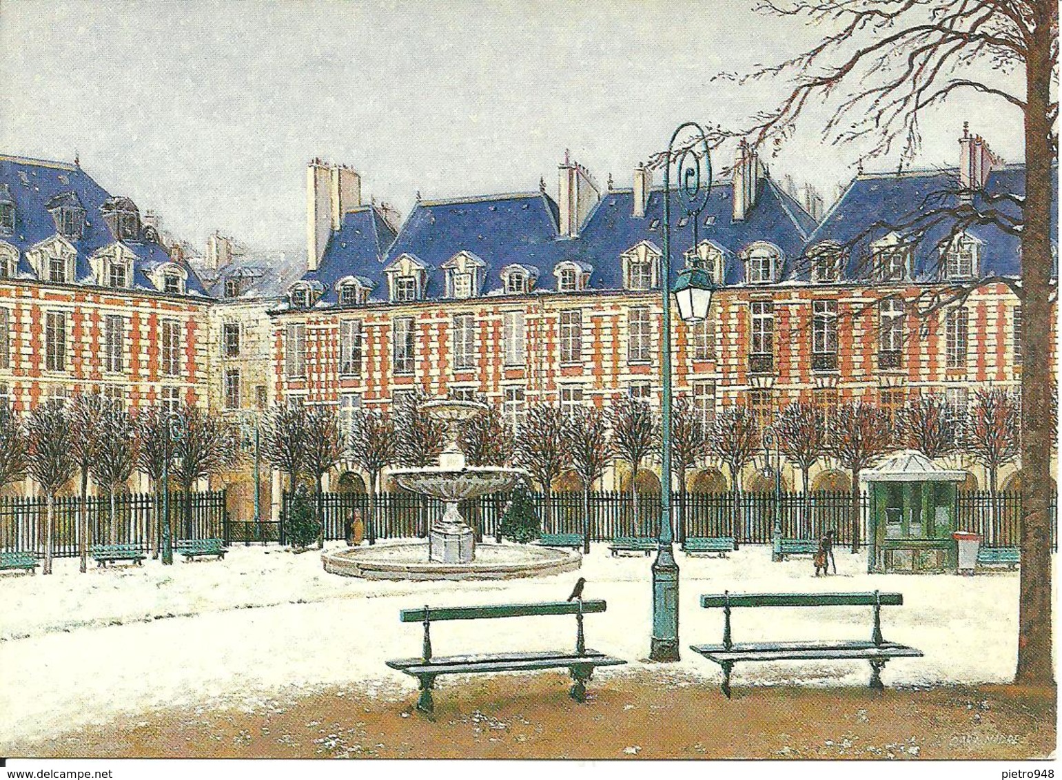 Cara Madre (Caramadre) Georges, "Place Des Vosges" Paris - Pintura & Cuadros