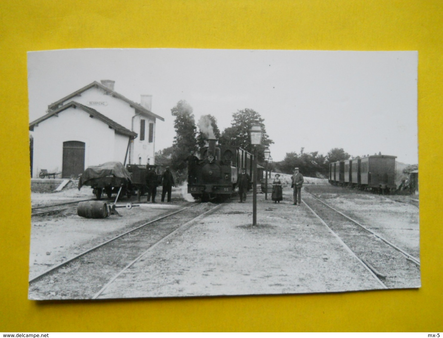 Photo Des Archives Ferroviaires ,Train En Gare De Ségonzac - Trains