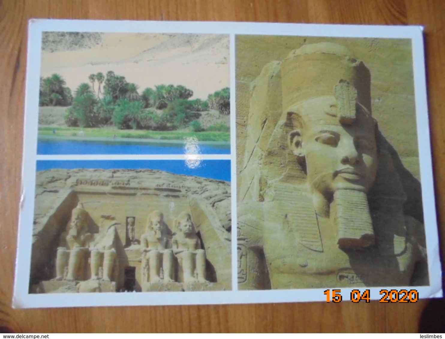 Abu Simbel & Aswan. Timbre Stamp EGYPT 1993 Side View Of Tutankhamun's Mask - 80p - Gold And Brown FU - Abu Simbel Temples