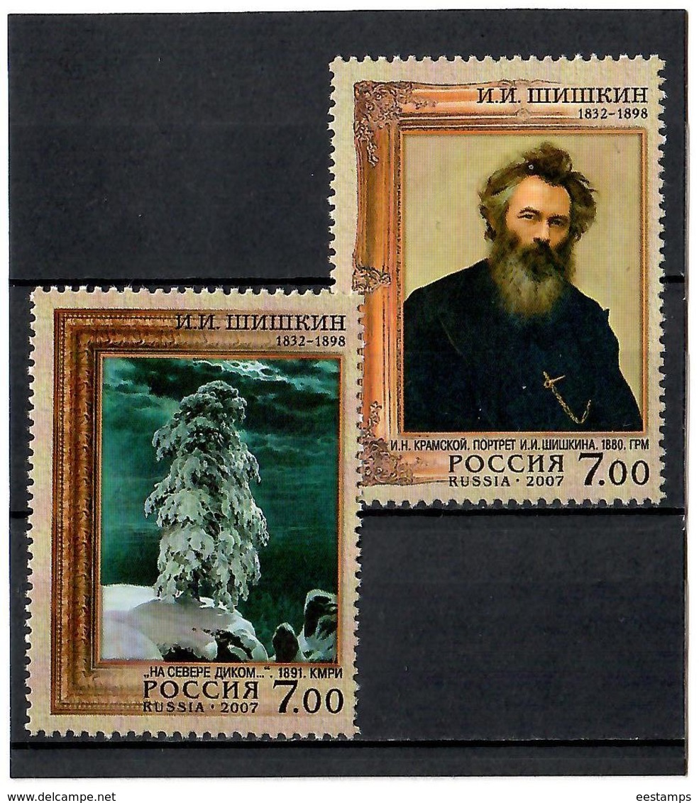 Russia 2007 . Painter I.I.Shishkin. 2v: 7, 7.  Michel # 1392-93 - Nuovi