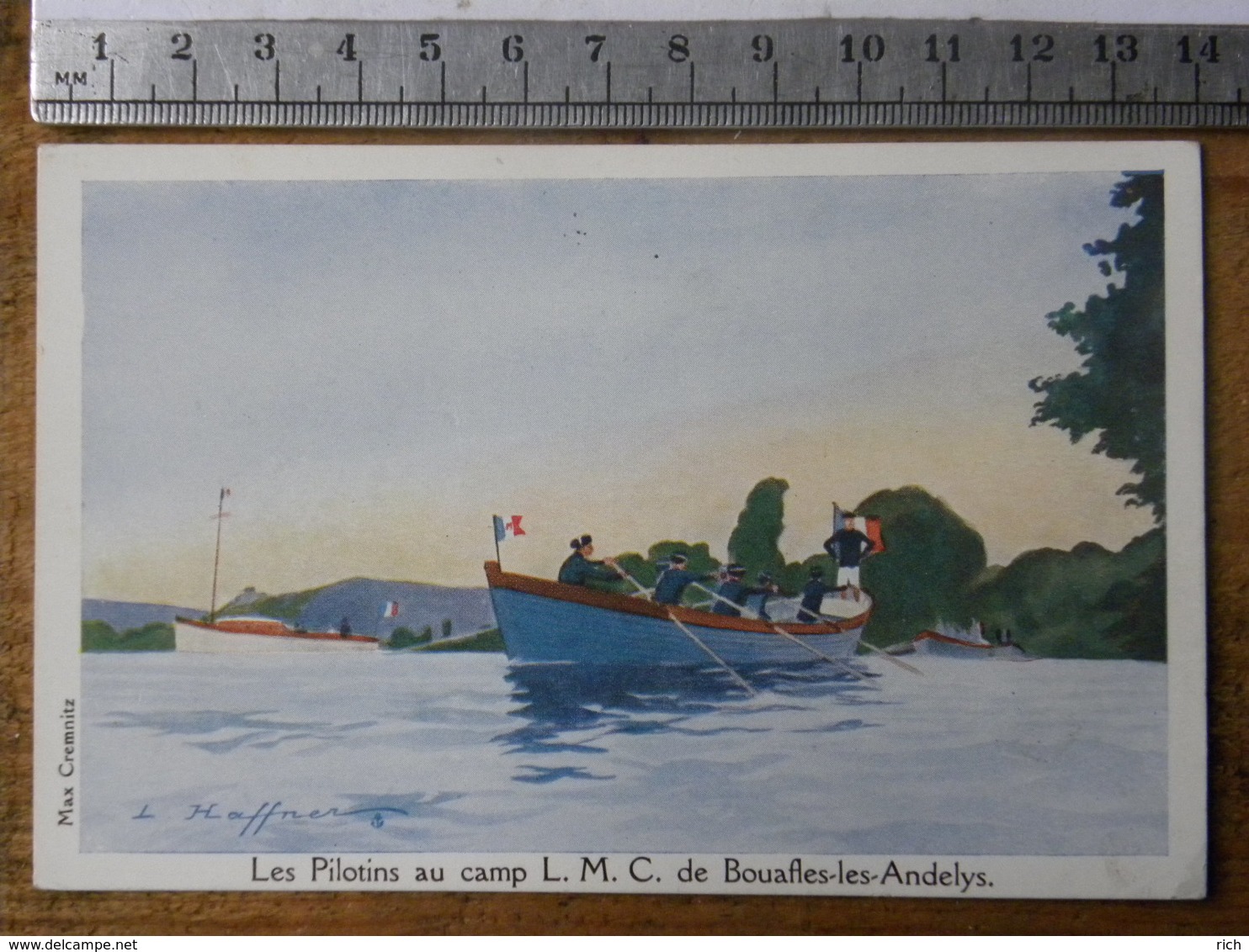 CPA  Illustrateur HAFFNER - Les Pilotins Au Camp L.M.C. De Bouafles Les Andelys - Haffner