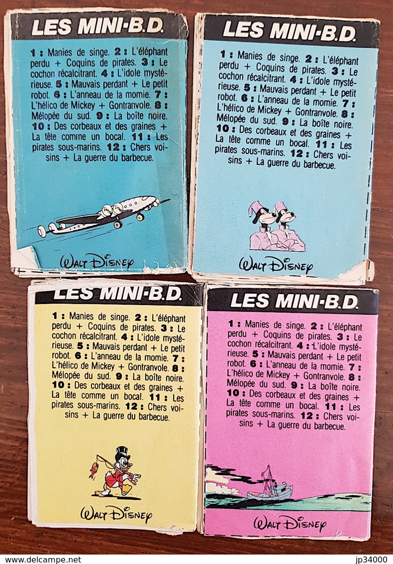 Mini-récit MICKEY. Lot 4 Numéros Différents (MICKEY, DONALD, PLUTO...) 4+6+10+11 - Journal De Mickey