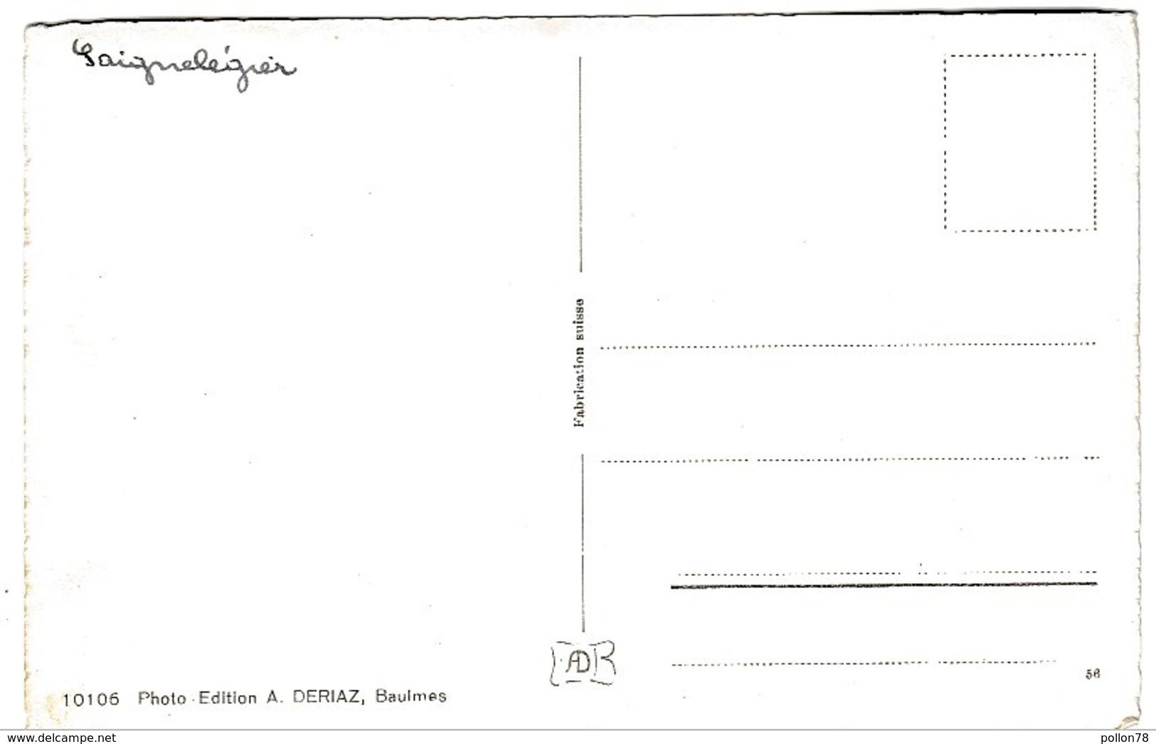 SAIGNELEGIER, J. B. - Saignelégier - JURA - Vedi Retro - Formato Piccolo - Saignelégier