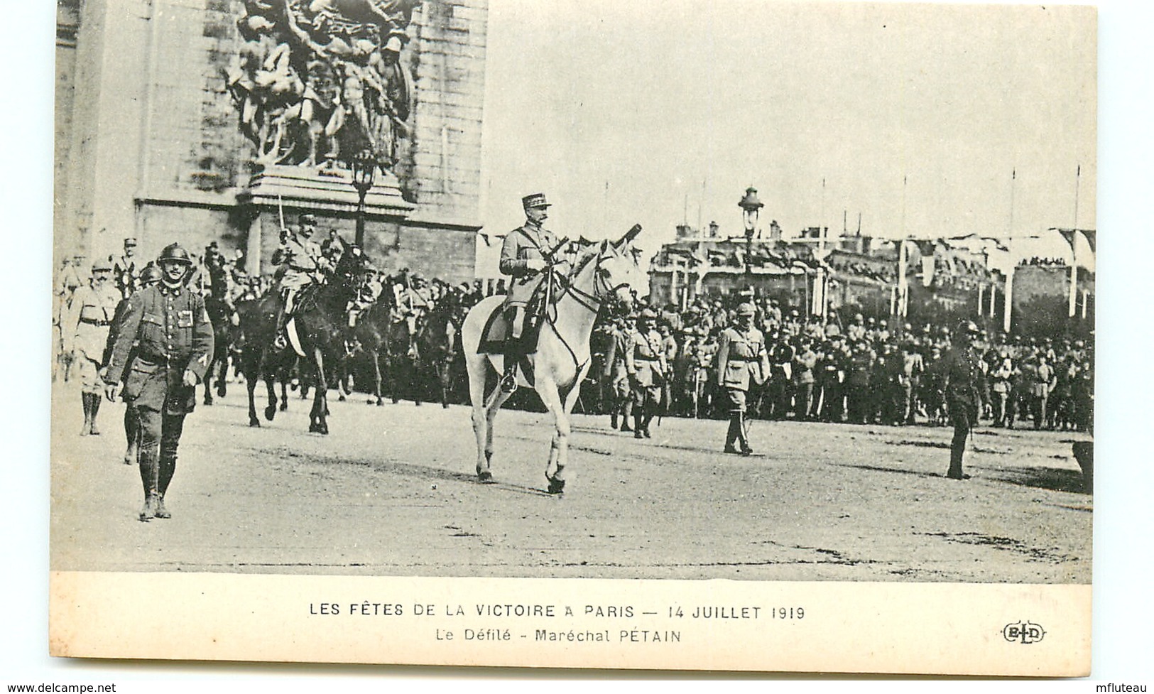 75* PARIS   14 Juillet 1919 Le Defile - Autres & Non Classés