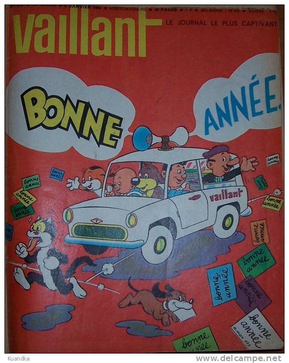 1964 Vaillant Le Journal Le Plus Captivant No 973-989,Album Relie, Bound Album,  Album Rilegato - Vaillant