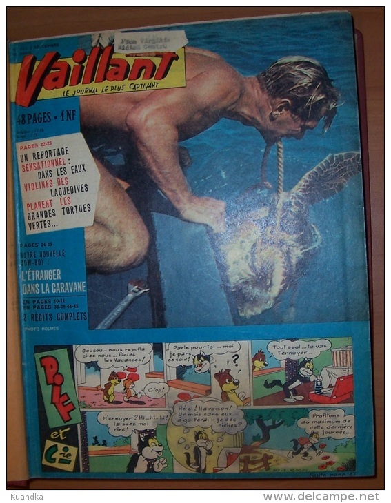 1962 Vaillant Le Journal Le Plus Captivant No 903-913;915-920,Album Relie, Bound Album, Album Rilegato - Vaillant