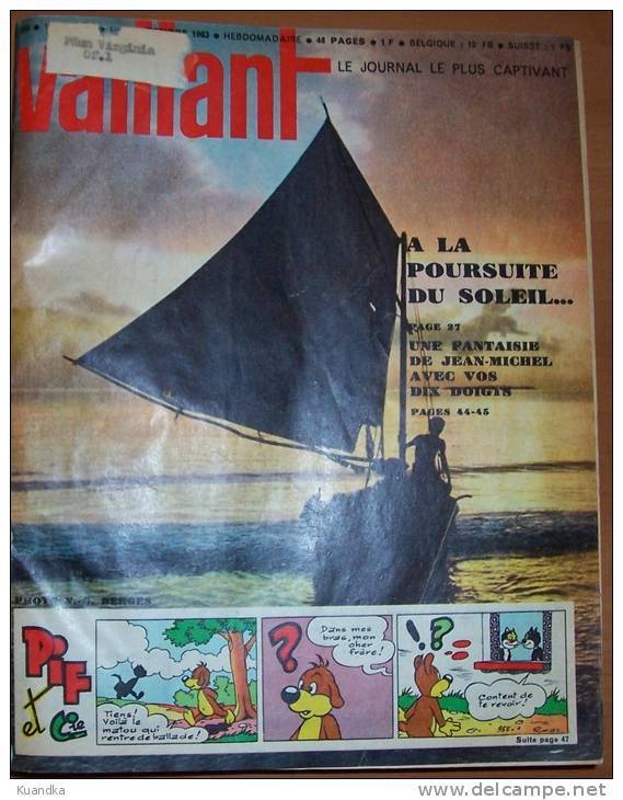 1963 Vaillant Le Journal Le Plus Captivant No 954-972,Album Relie, Bound Album,  Album Rilegato - Vaillant