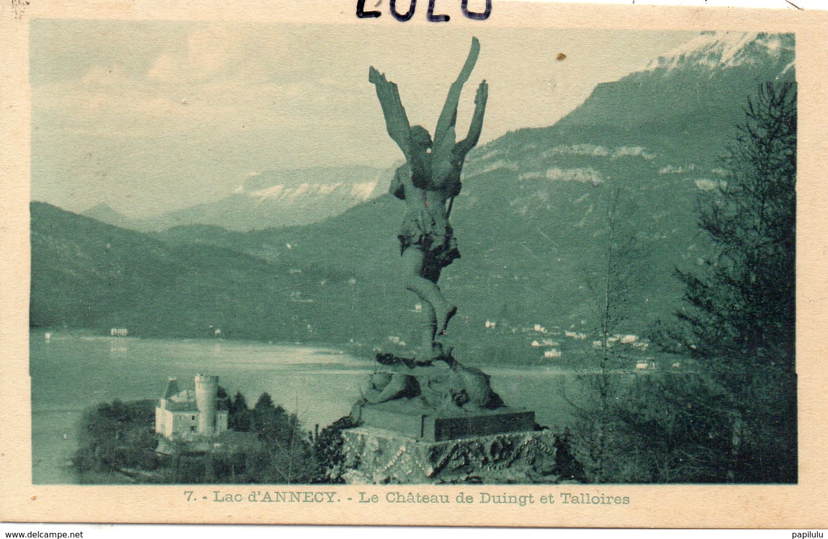 DEPT 74 : édit. ? N° 7 : Lac D'Annecy Le Chateau De Duingt Et Talloires - Andere & Zonder Classificatie