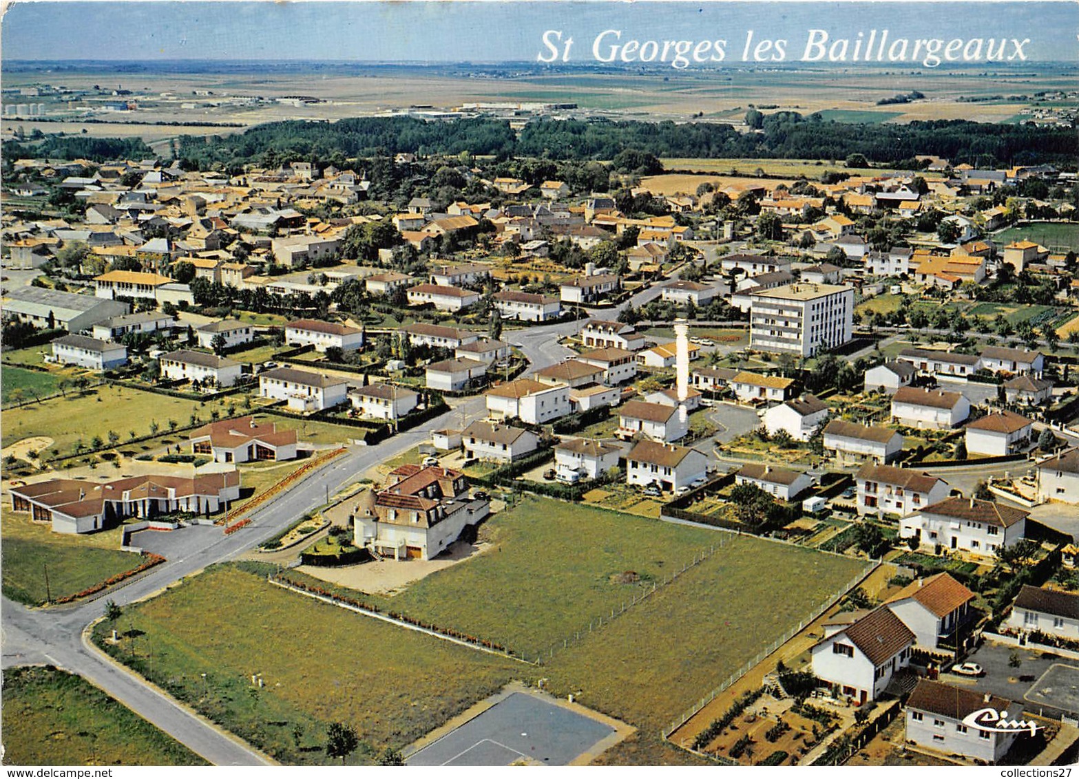 86-SAINT-GEORGES-LES-BAILLARGEAUX-VUE GENERALE AERIENNE - Saint Georges Les Baillargeaux
