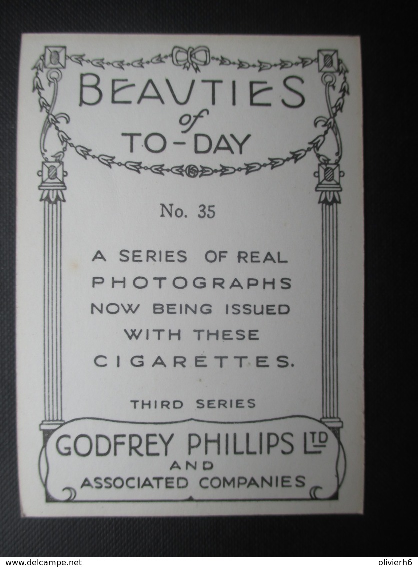 REAL PHOTO - PIN UP (V2004) GLADYS SWARTHOUT (2 Vues) N°35 BEAUTIES OF TO-DAY Third Series - Phillips / BDV