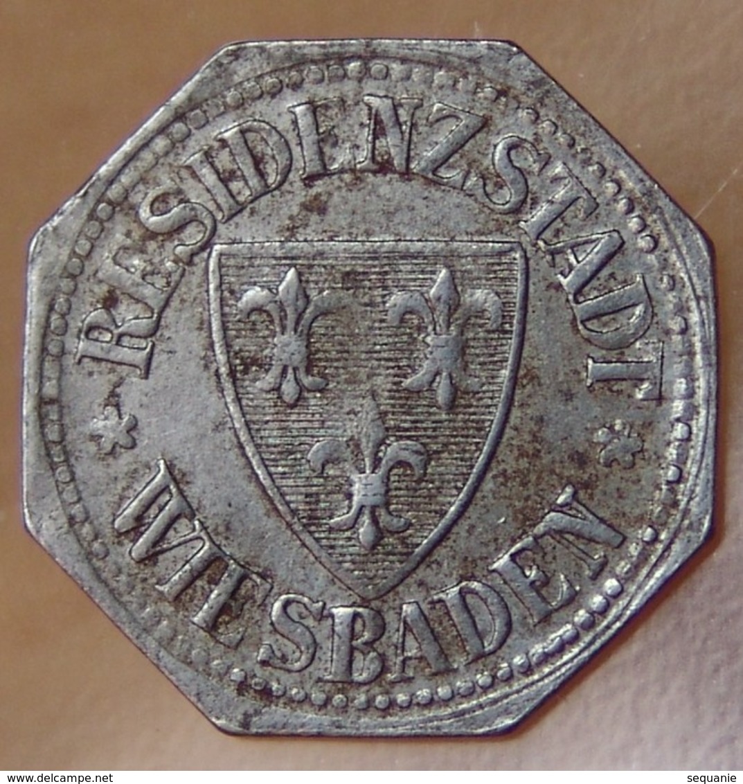 Allemagne - Ville WIESBADEN 10 Pfennig 1917 - Monétaires/De Nécessité