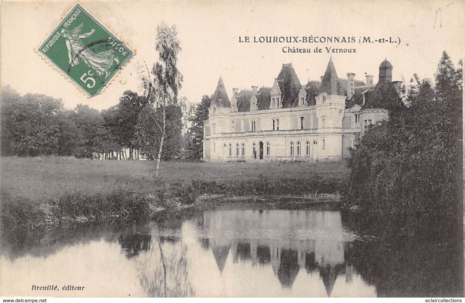 Le Louroux Béconnais        49       Château De Vernoux          (Voir Scan) - Le Louroux Beconnais