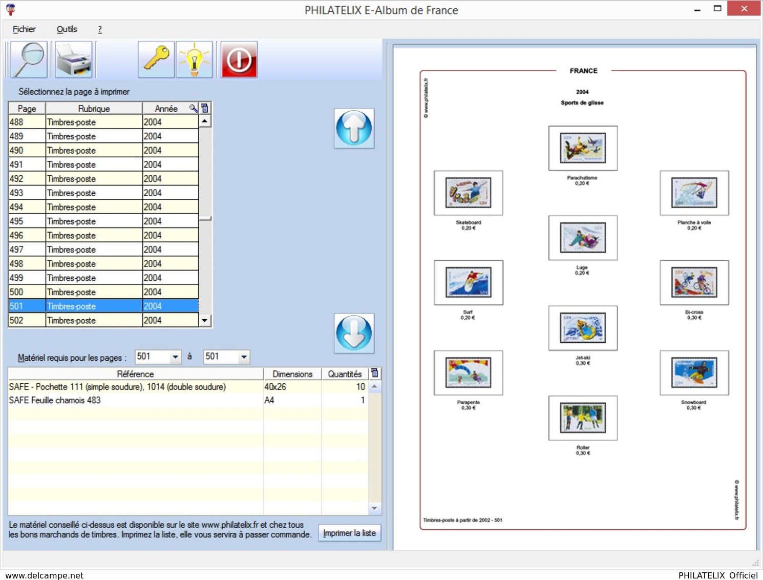 LOGICIEL E-ALBUM DE FRANCE (Imprimez Vos Propres Albums) - Francese