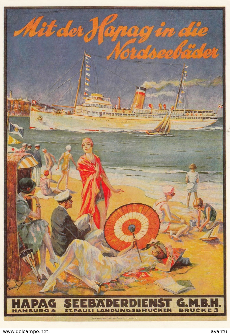 PUBLICITE / RECLAME / ALLEMAGNE / DEUTSCHLAND / CARTE POSTALE D UNE ANCIENNE AFFICHE - Advertising