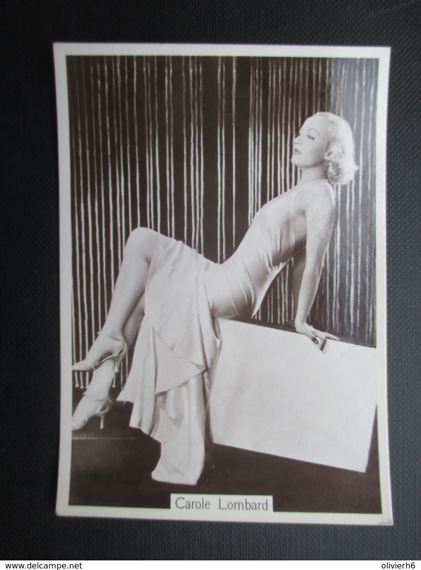 REAL PHOTO - PIN UP (V2004) CAROLE LOMBARD (2 Vues) N°24 BEAUTIES OF TO-DAY Second Series - Phillips / BDV