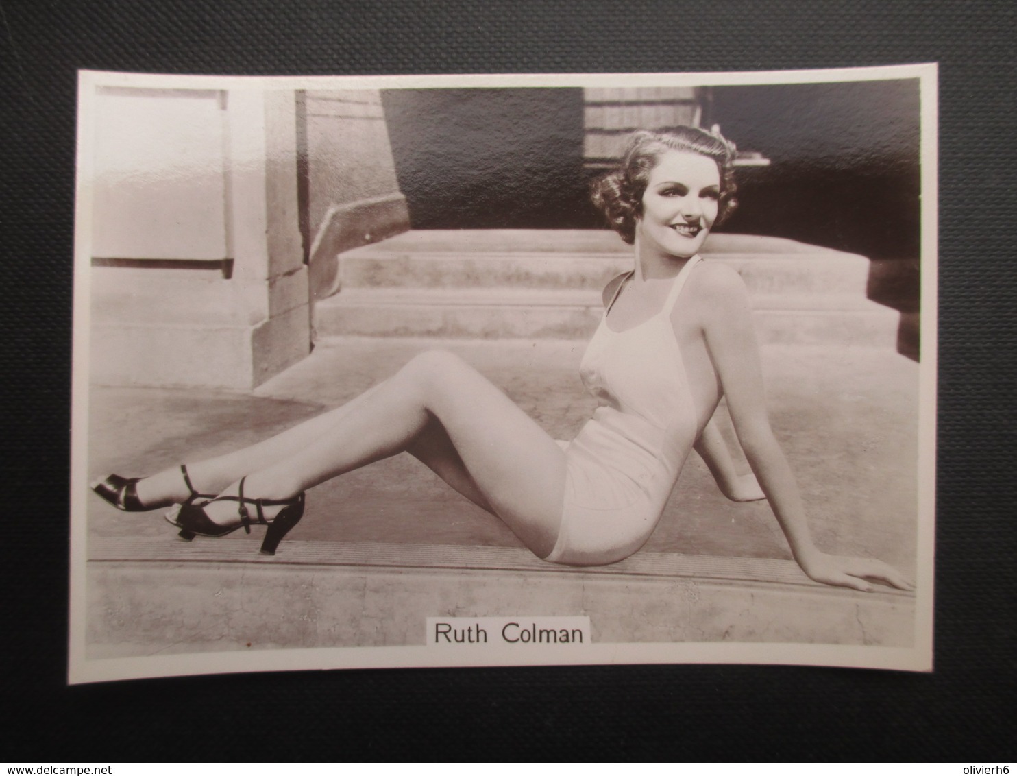 REAL PHOTO - PIN UP (V2004) RUTH COLMAN (2 Vues) N°25 BEAUTIES OF TO-DAY Second Series - Phillips / BDV
