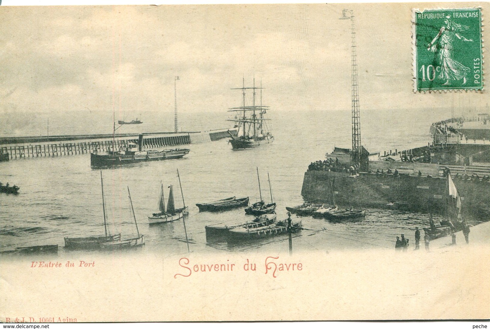 N°71149 -cpa Souvenir Du Havre - Port