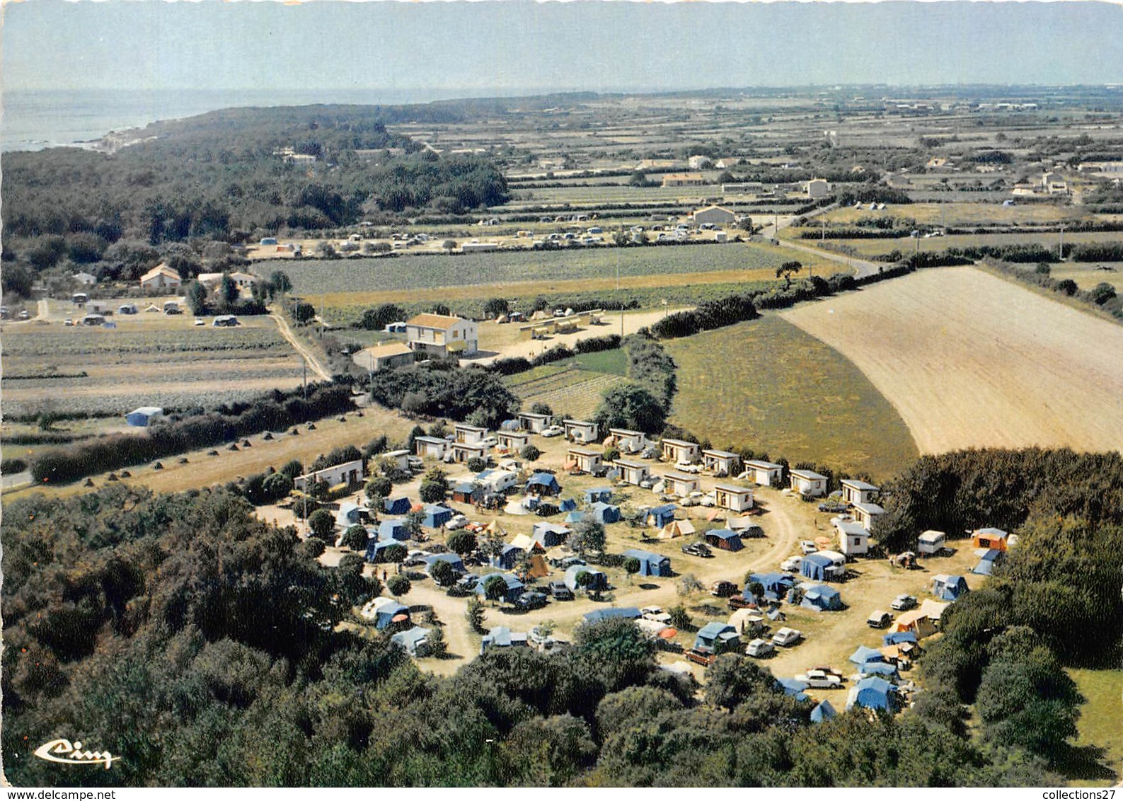 85-TALMONT- LE VEILLON-PLAGE- VUE AERIENNE DU CAMPING ST-HUBERT - Talmont Saint Hilaire