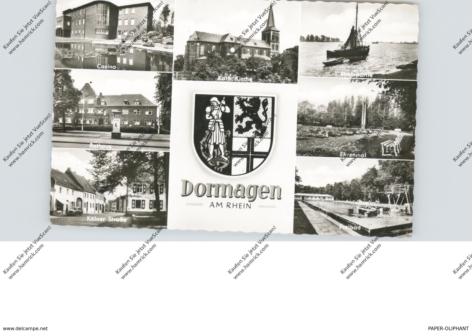 4047 DORMAGEN, Mehrbild-AK, 1965, Freibad, Kölner Strasse, Ehrenmal... - Dormagen