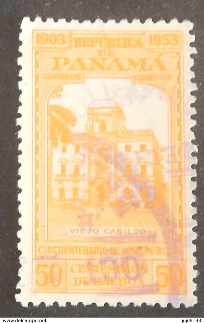 PANAMA YT 293 OBLITÉRÉ "ANCIEN HOTEL DE VILLE" ANNÉE 1953 - Panama