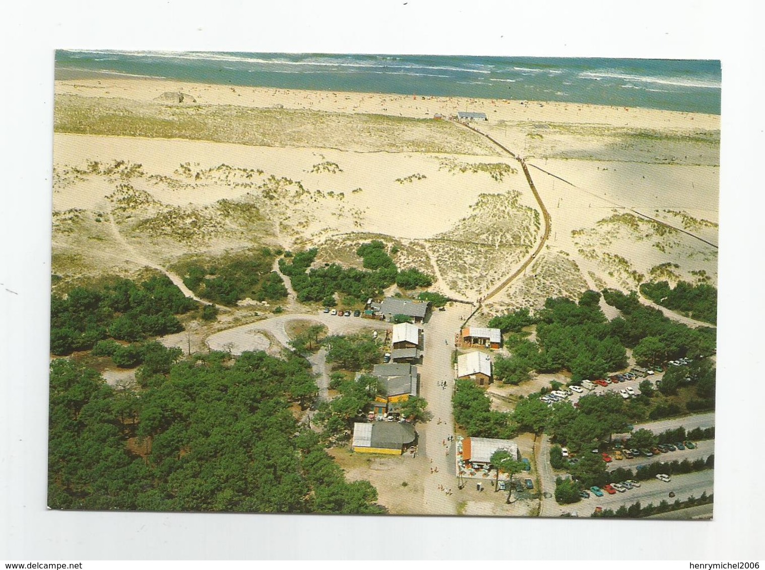 33 Gironde Le Porge La Plage Et Ses Commerces Vue Aérienne - Autres & Non Classés