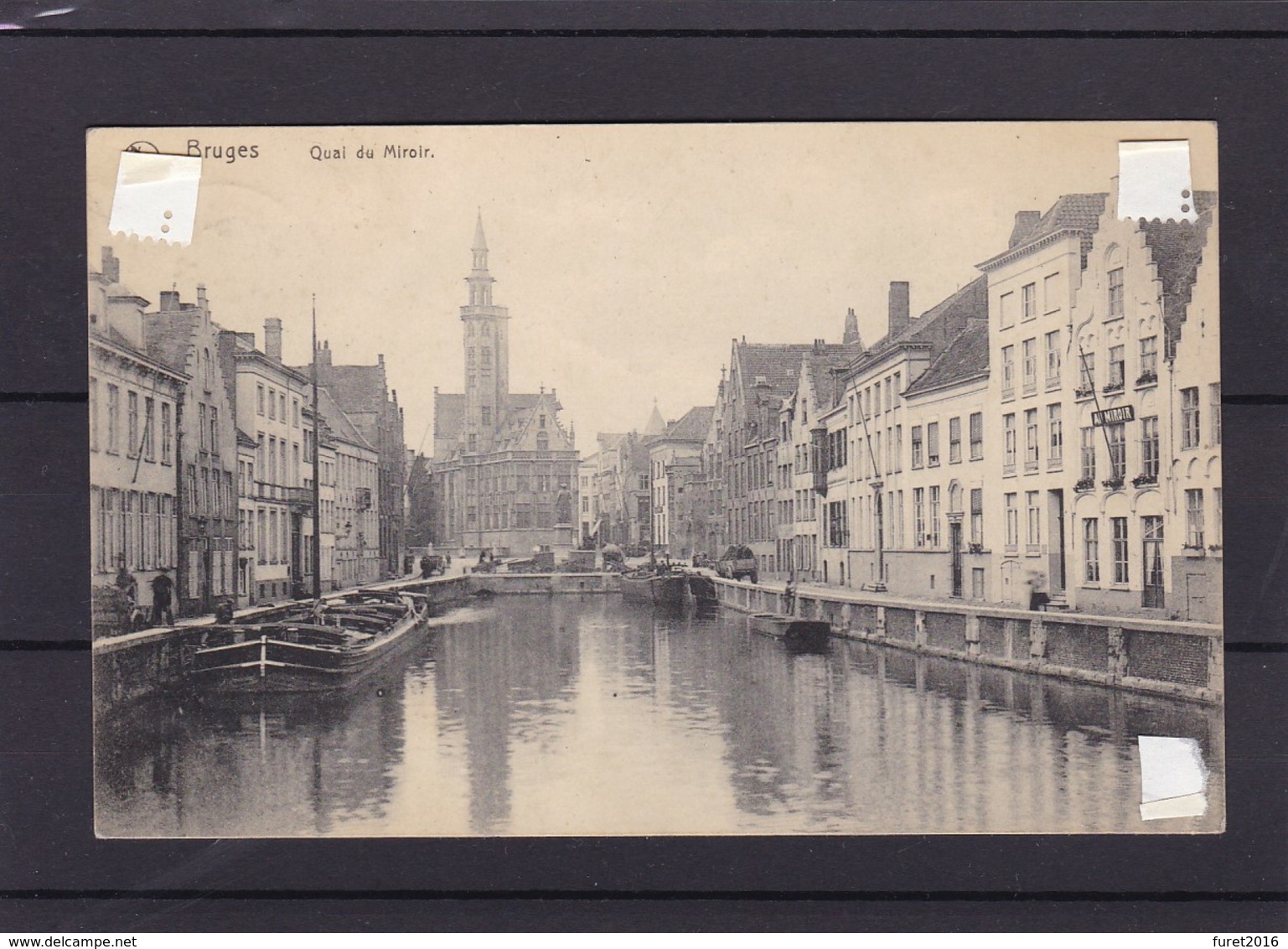 Oblitération AGENCE * 14   BRUGES  14*   / Carte - 1915-1920 Albert I