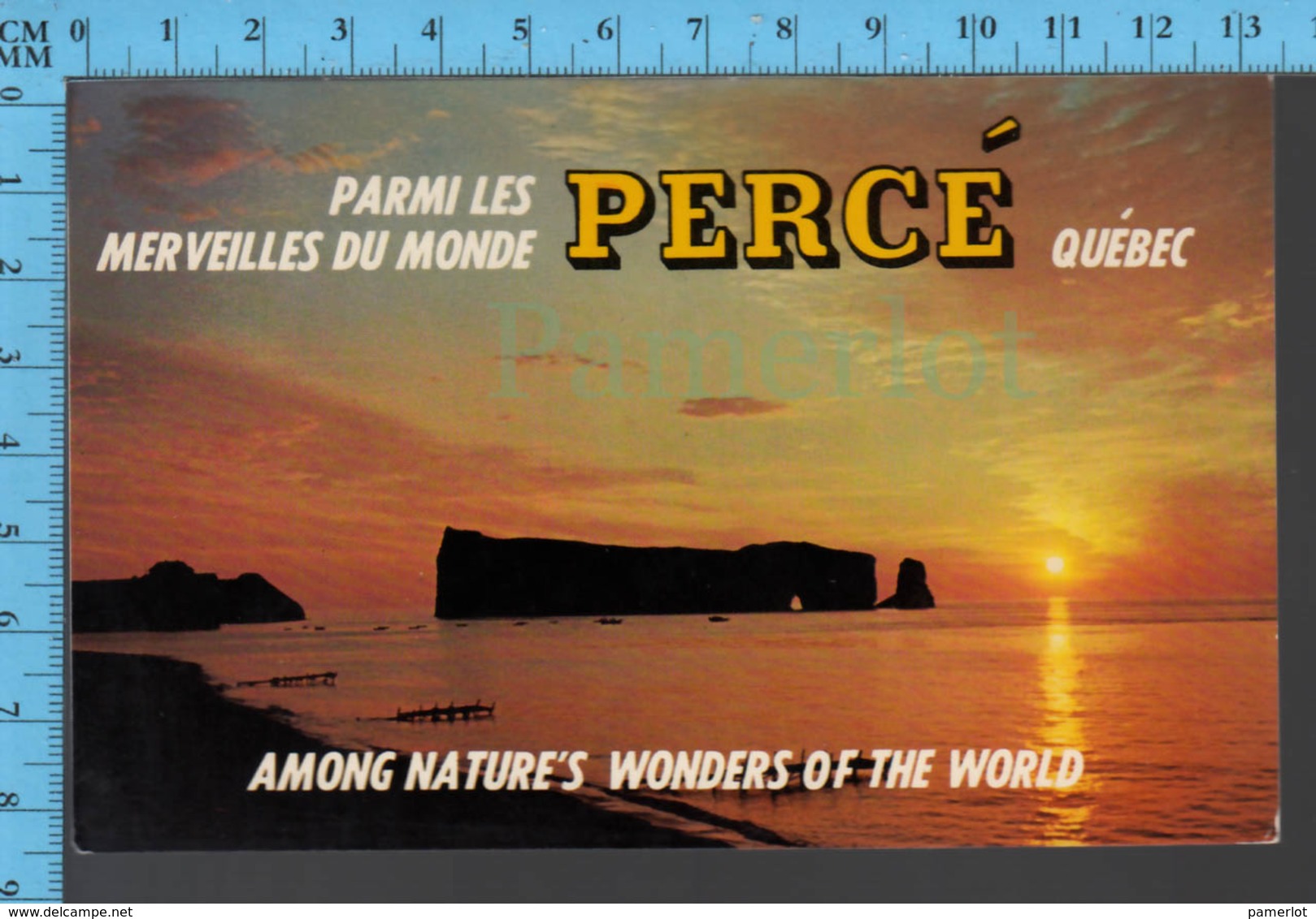 Percé  Quebec - Levé De Soleil Au Rocher ,Publicité - Pub. Unic - Postcard Carte Postale - Percé