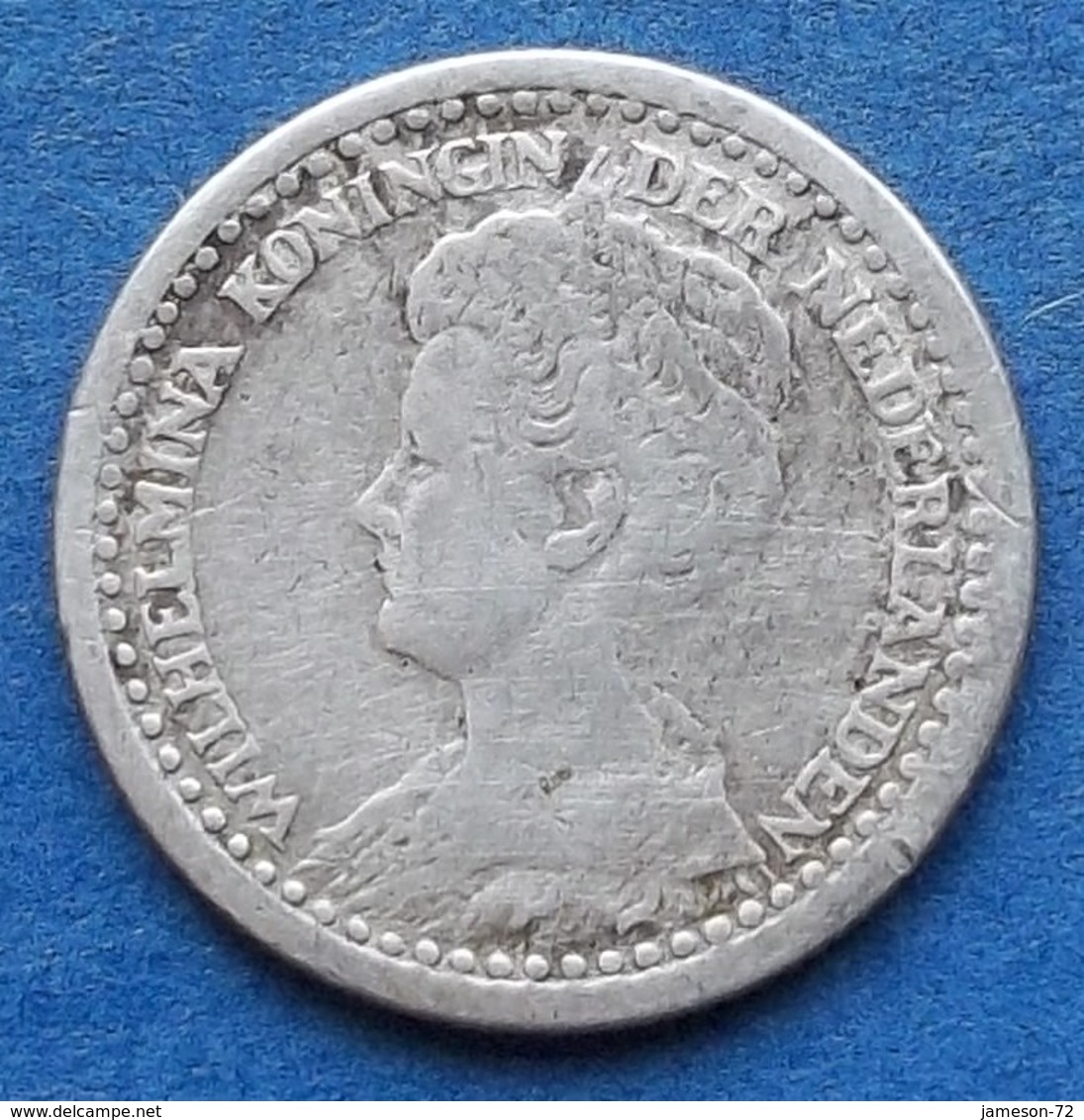 NETHERLANDS - Silver 10 Cents 1918 KM# 145 WiIhemina (1890-1948) - Edelweiss Coins - Unclassified