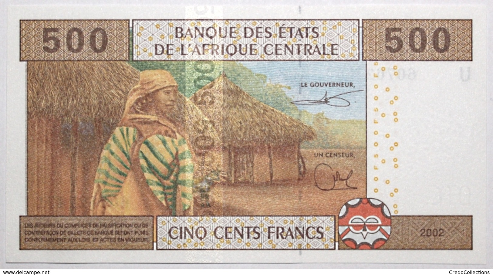 Cameroun - 500 Francs - 2002 - PICK 206Ua.4 - NEUF - États D'Afrique Centrale