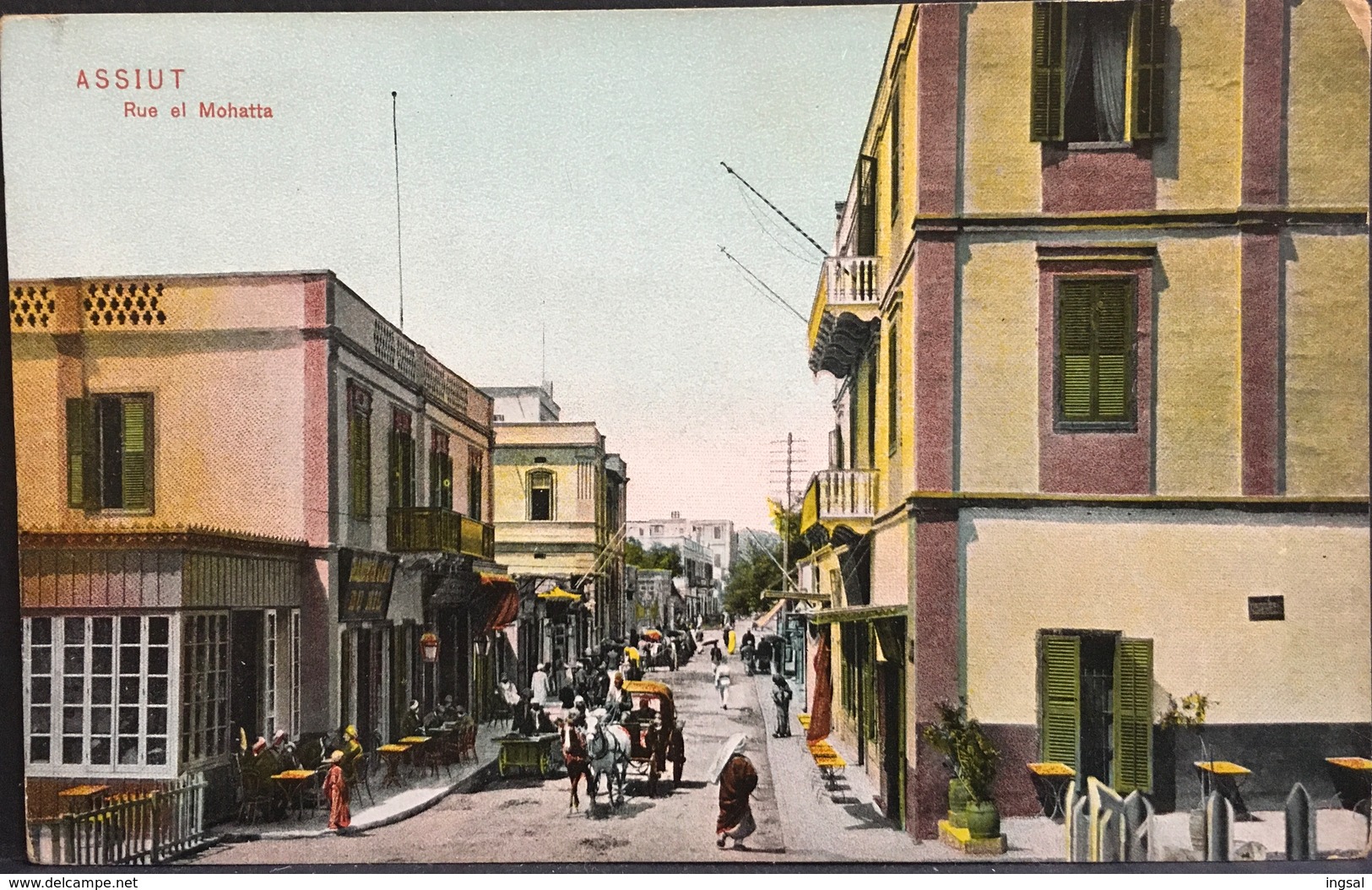 EGITTO, EGIPT........Assiut...Asyut.....Rue El Mohatta....1910/20 Ca. - Asyut