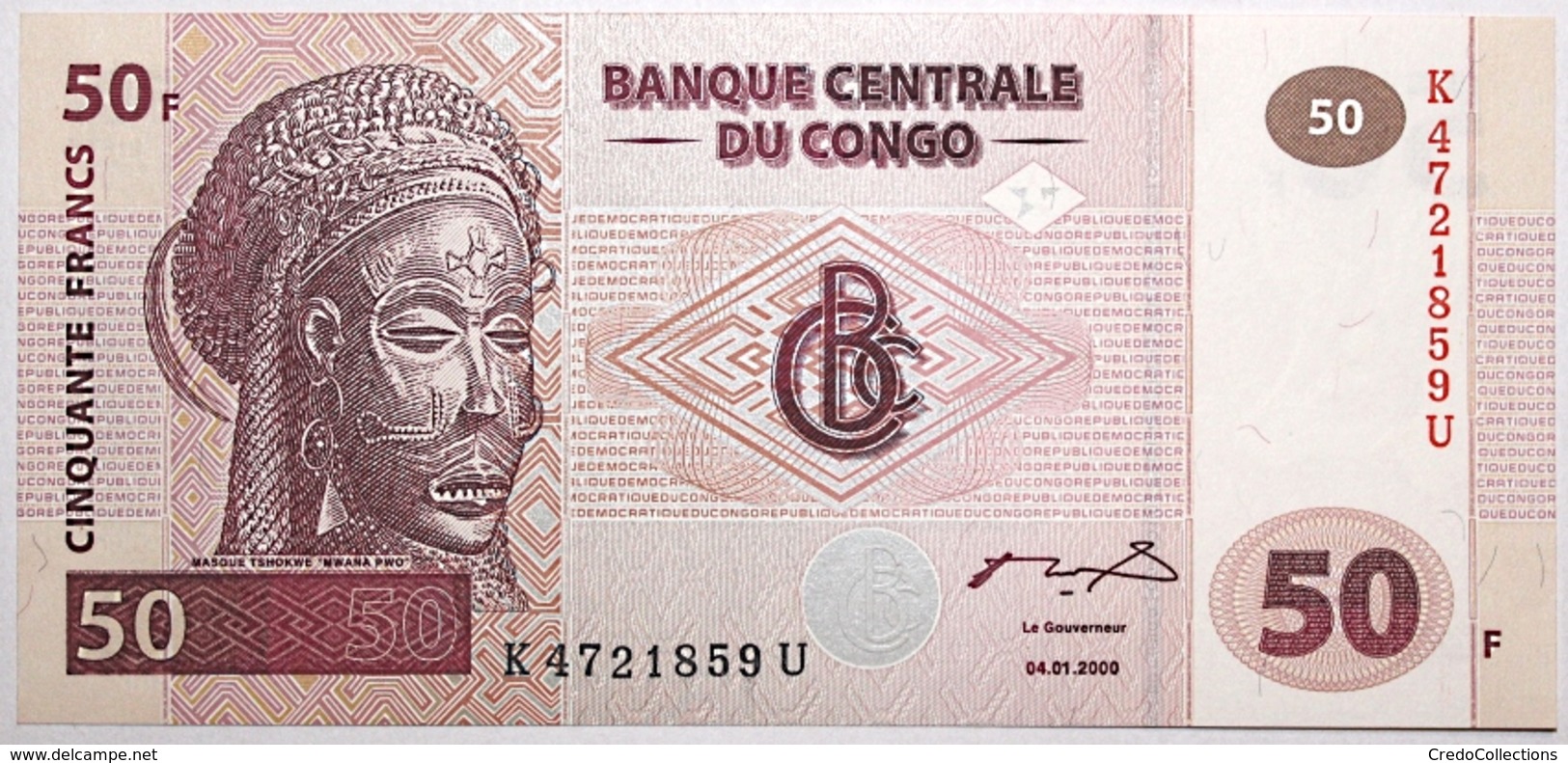 Congo (RD) - 50 Francs - 2000 - PICK 91A - NEUF - República Democrática Del Congo & Zaire