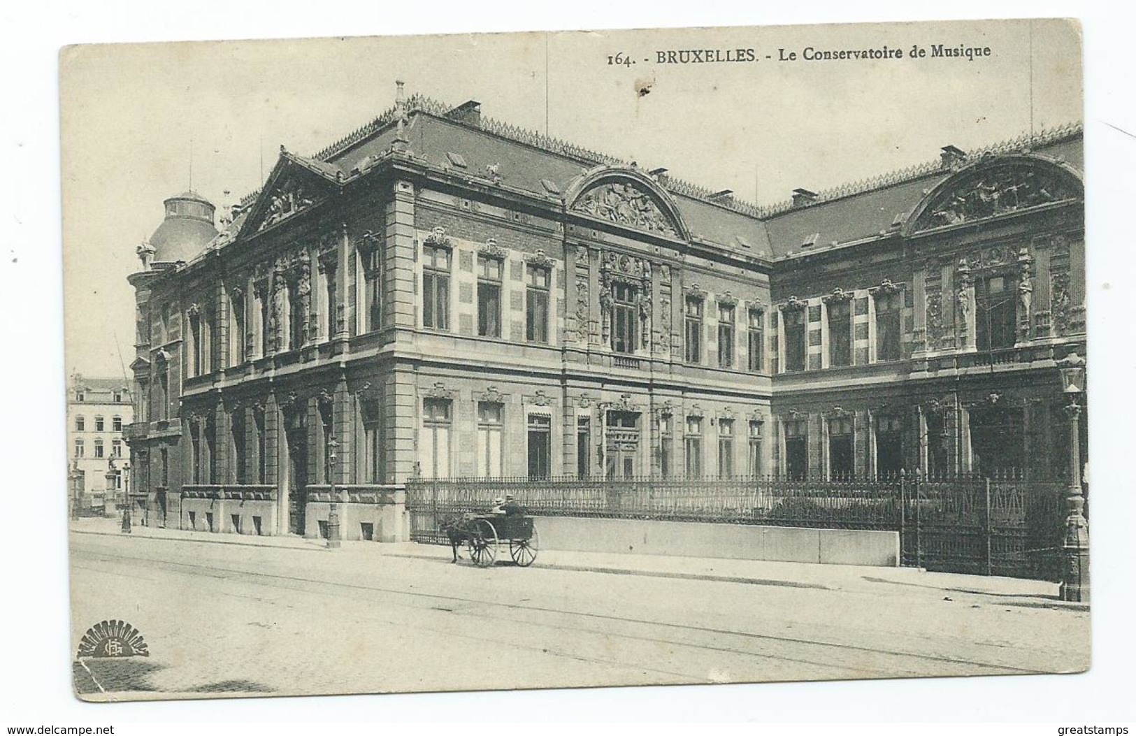 Postcard Belgique Belgium Brussels Le Conservatoire De Musique - Institutions Internationales