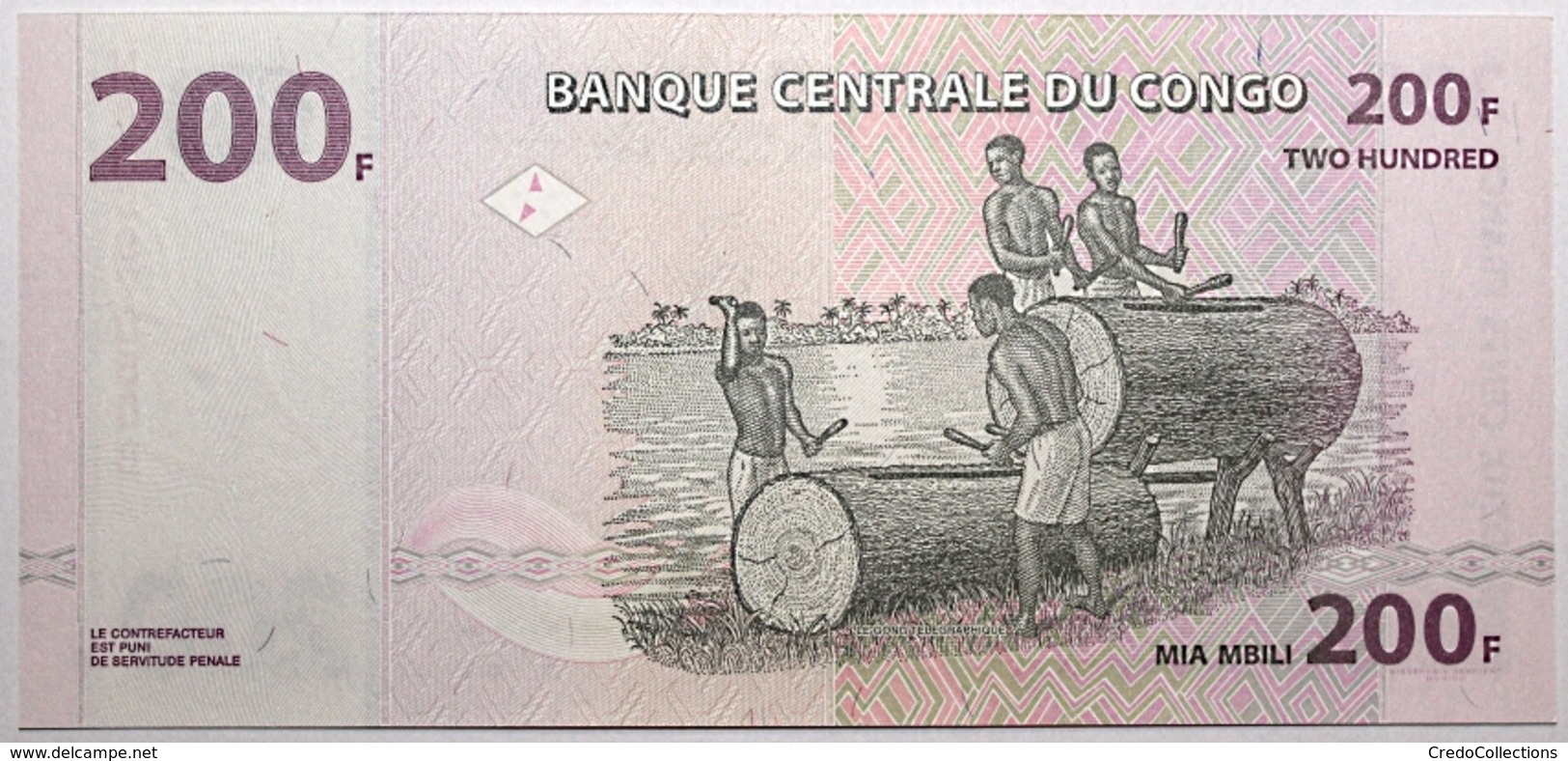 Congo (RD) - 200 Francs - 2007 - PICK 99a.2 - NEUF - República Democrática Del Congo & Zaire