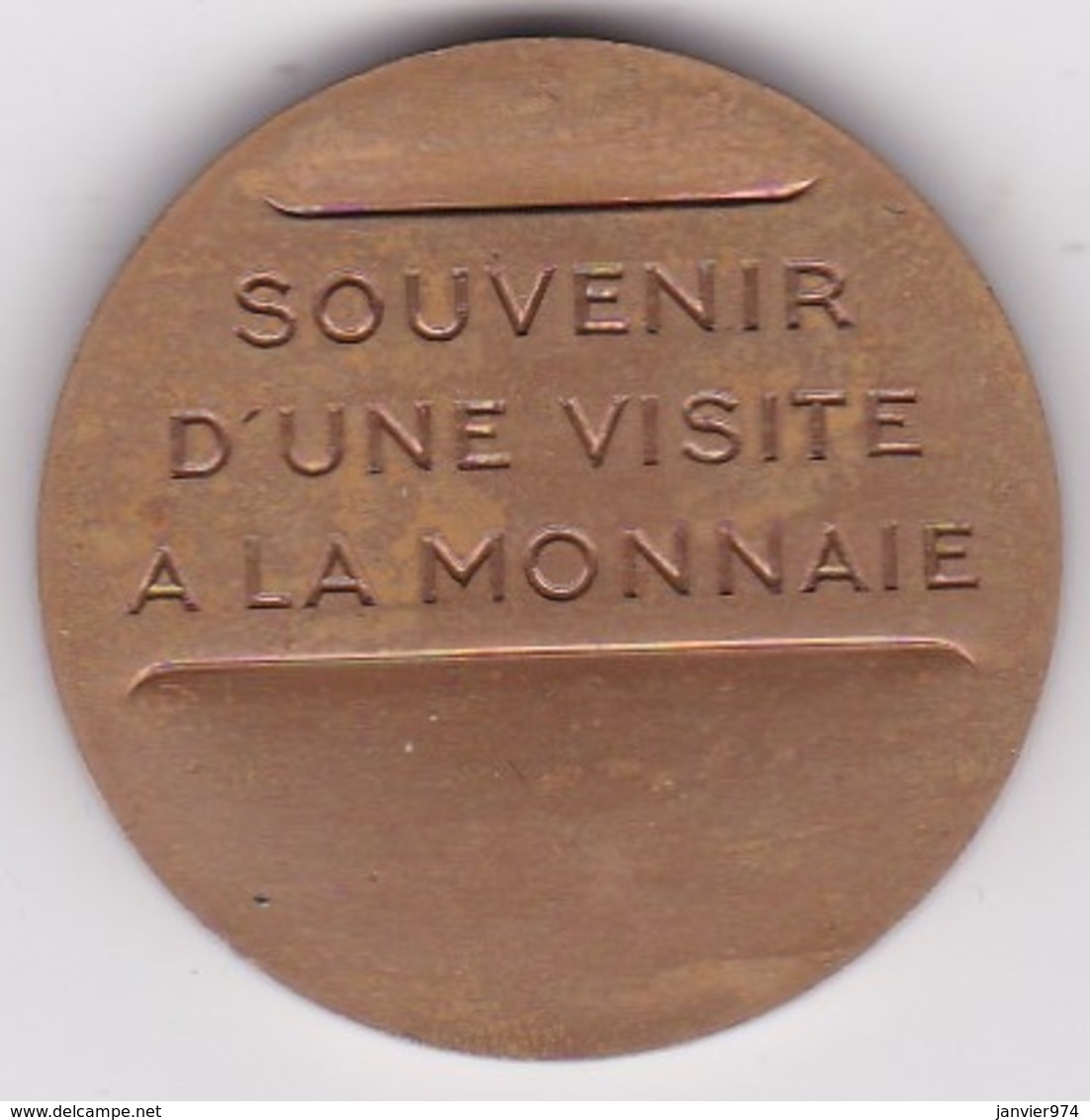 Jeton En Bronze Souvenir D'une Visite à La Monnaie. Paris - Professionnels / De Société