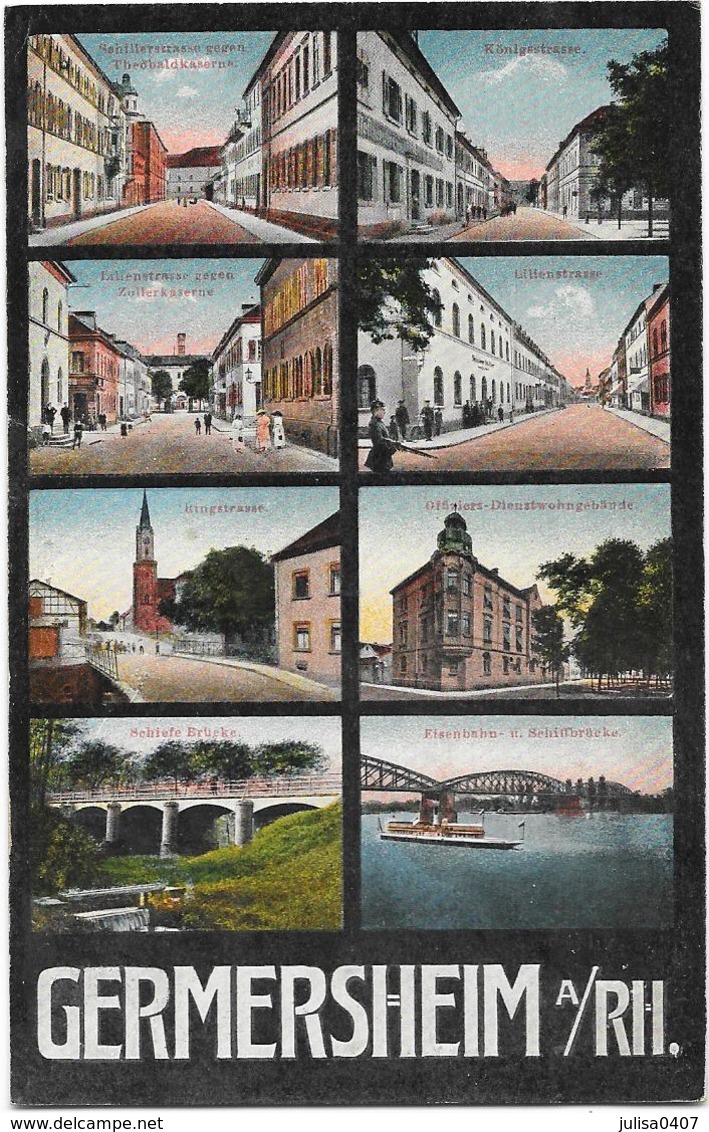 GERMERSHEIM (Allemagne) Carte à 8 Vues - Germersheim