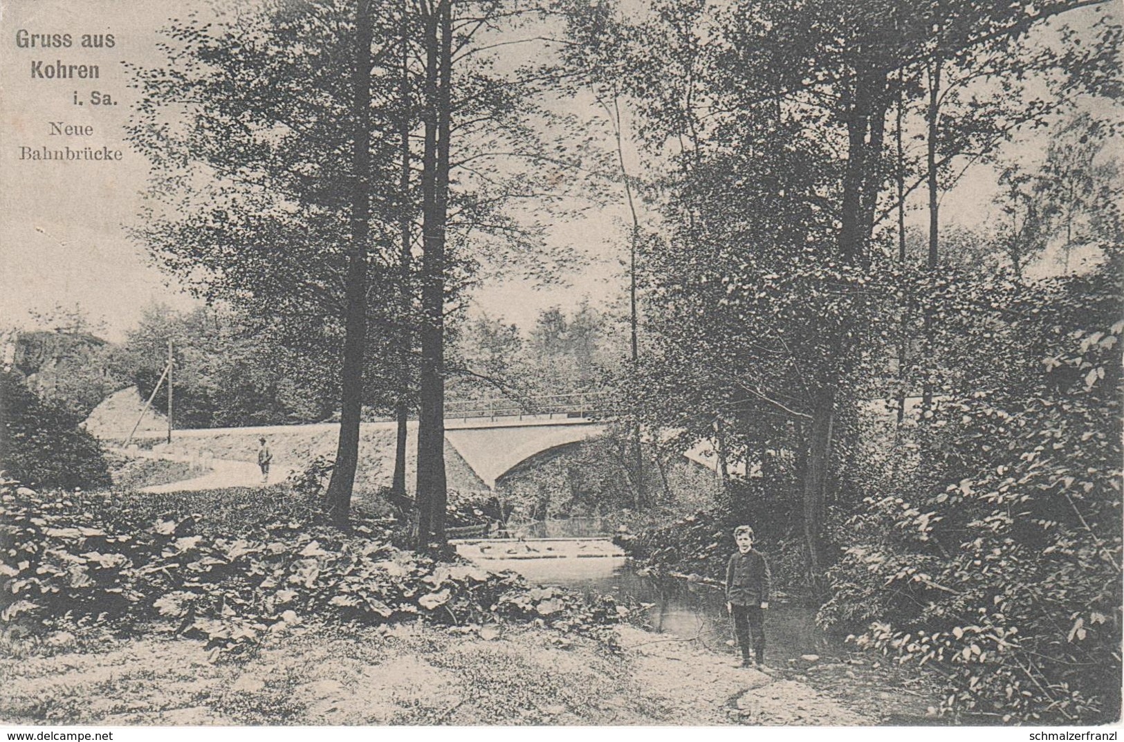 AK Kohren Sahlis Neue Bahnbrücke Eisenbahn Brücke A Frohburg Altenburg Geithain Penig Streitwald Linda Pflug Langenleuba - Kohren-Sahlis