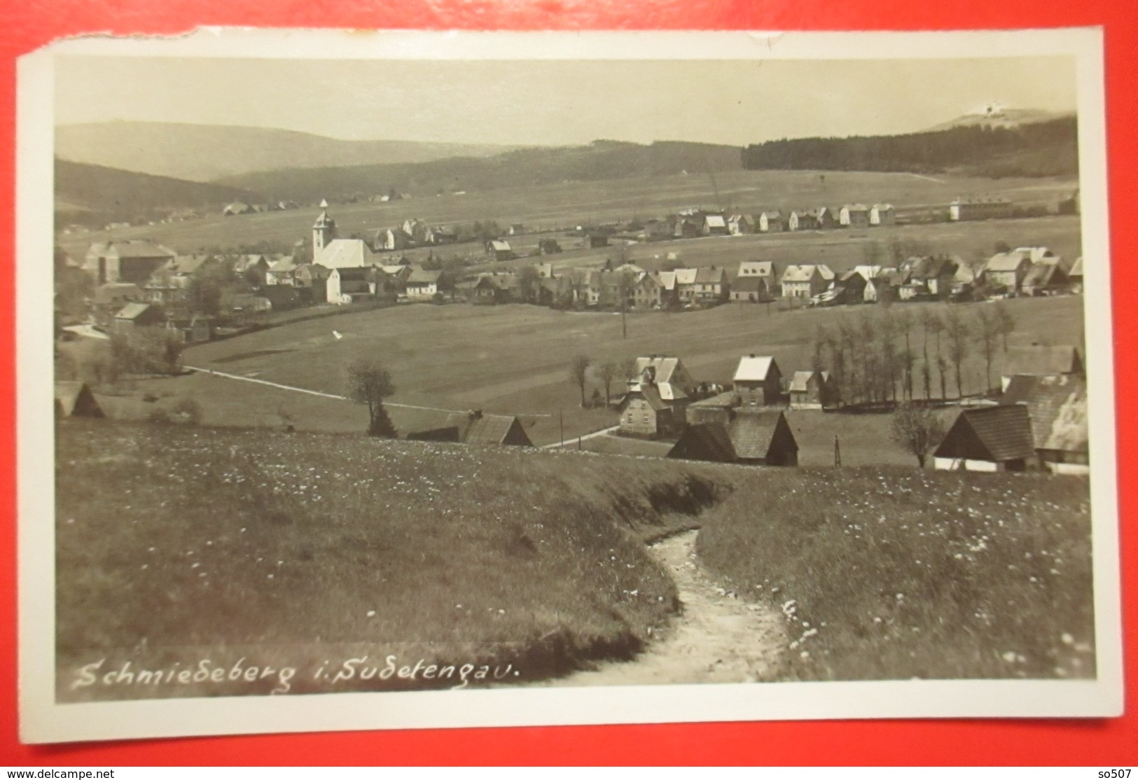 I2-Germany Vintage Postcard- Schmiedeberg I. Sudetengau - Bad Schmiedeberg