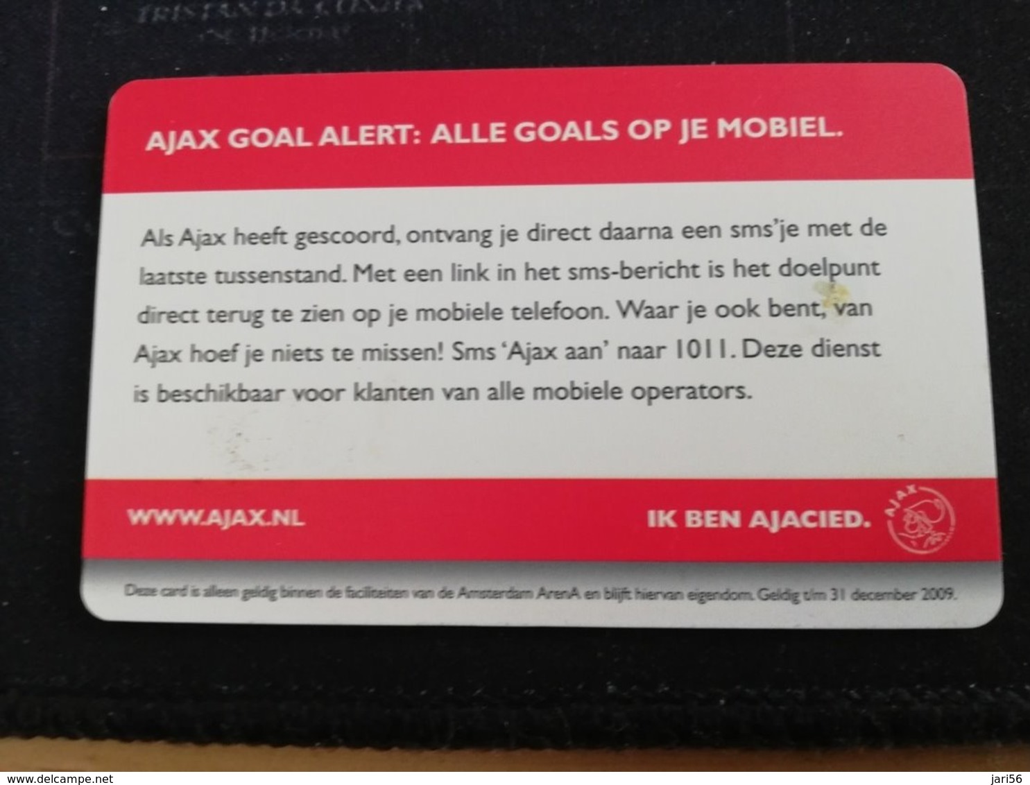 NETHERLANDS  ARENA CARD FOOTBAL/SOCCER  AJAX AMSTERDAM €10,- EDGAR DAVIDS  USED CARD  ** 1417 ** - Openbaar