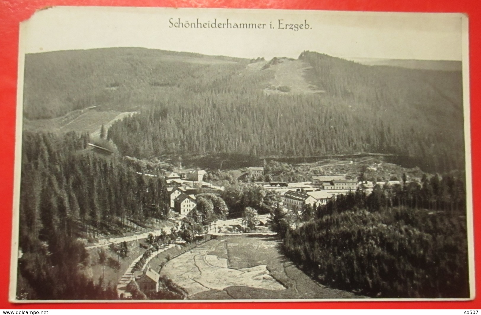 I2-Germany Vintage Postcard- Schonheiderhammer I. Erzgebirge - Schoenheide